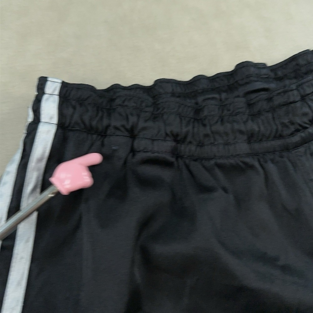 Adidas Vintage Rare Soccer Shorts Silky Dazzle Black White Climalite Men's Small - Picture 9 of 10